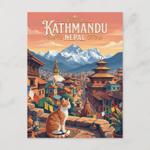 Kathmandu, Nepal Nepal Postkarte