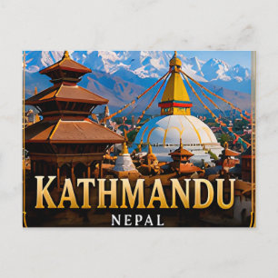 Kathmandu Nepal Reise Architektur Kultur Stadt Postkarte