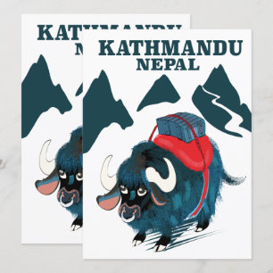 Kathmandu Nepal Reiseplakat