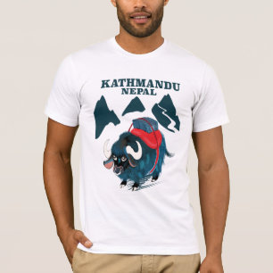 Kathmandu Nepal Reiseplakat T-Shirt
