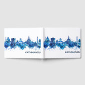 Kathmandu Nepal Skyline Blue Gästebuch (Voll)