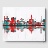Kathmandu Nepal Skyline Gästebuch (Rückseite)