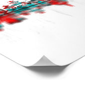 Kathmandu Nepal Skyline Poster (Ecke)