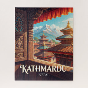 Kathmandu Nepal Tempel Architektur Reise Puzzle