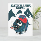 Kathmandu Nepal Travel Poster (Stehend Vorderseite)