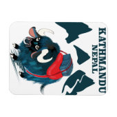 Kathmandu Nepal Travel Poster Magnet (Horizontal)