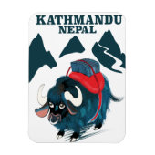 Kathmandu Nepal Travel Poster Magnet (Vertikal)