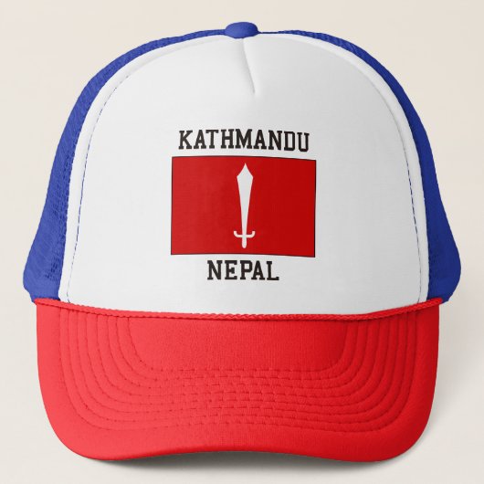 Kathmandu Nepal Truckerkappe (Vorderseite)