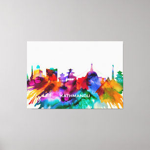 Kathmandu Skyline Leinwanddruck