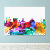 Kathmandu Skyline Leinwanddruck (Insitu (Holzboden))