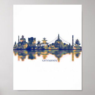 Kathmandu Skyline Poster