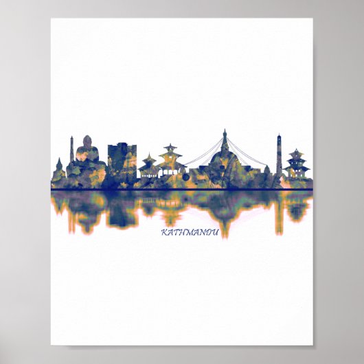 Kathmandu Skyline Poster (Vorne)