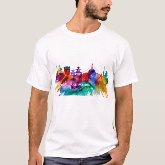 Kathmandu Skyline T-Shirt (Vorderseite)