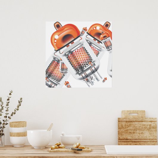 Kathodenstrahlröhren Poster (Küche)