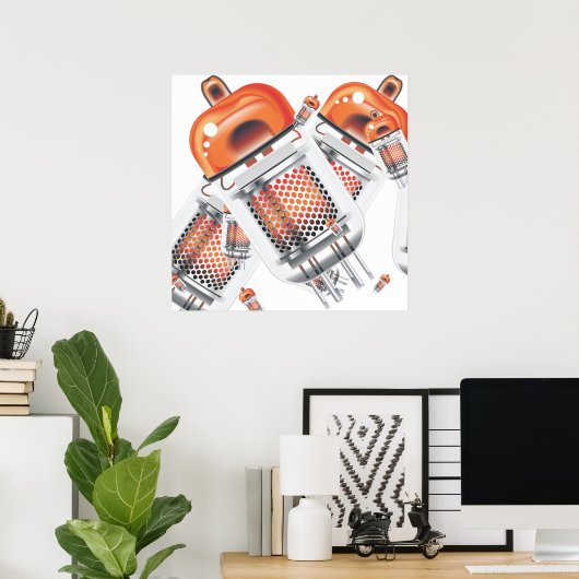 Kathodenstrahlröhren Poster (Heimbüro)