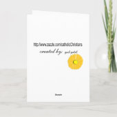 Katholic Nun Floral Golden Jubilee Karte (Rückseite)