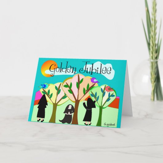 Katholic Nun Golden Jubilee Geschenke Karte (Vorderseite)