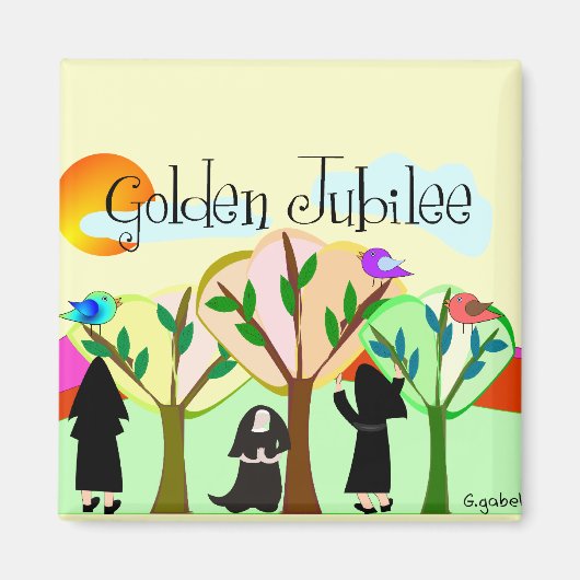 Katholic Nun Golden Jubilee Geschenke Magnet (Vorne)