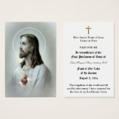 KATHOLIC NUN PROFESSIONELL VON VOWS HOLY CARD (Vorne & Hinten)