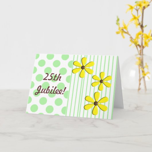 Katholic Nun Silver 25. Jubilee Karten & Geschenke (Gelbe Blume)