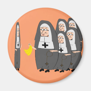 Katholic Nun Spaß "Fat Sisters" Magnet