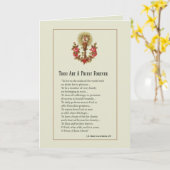 Katholic Priest Ordination Anniversary Religious Karte (Gelbe Blume)