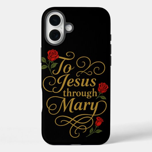 Katholik an Jesus durch die Rose Case-Mate iPhone Hülle (Rückseite)