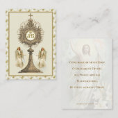 Katholik Jesus Eucharist Engel Gebet Ostern Busi Visitenkarte (Vorne/Hinten)