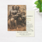 Katholik Leonardo DaVinci Wedding Holy Card (Schreibtisch)
