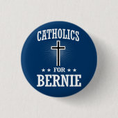 KATHOLIKEN FÜR BERNIE SANDERS BUTTON (Vorderseite)