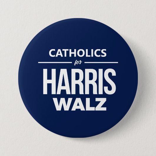 Katholiken für Harris Walz Button (Vorderseite)