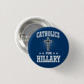 KATHOLIKEN FÜR HILLARY BUTTON (Vorne & Hinten)