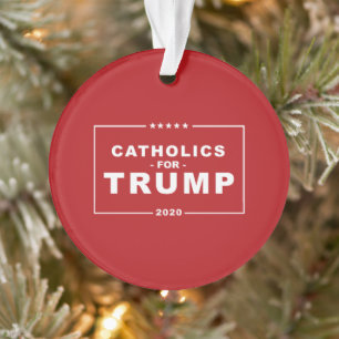 KATHOLIKEN FÜR TRUMP 2020 ORNAMENT