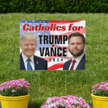 Katholiken für Trump Vance 2024 Foto American Flag