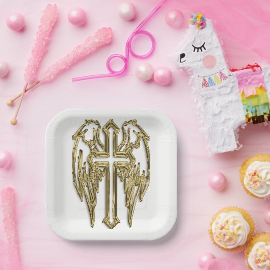 Katholikenkreuz Pappteller (Party)