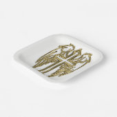 Katholikenkreuz Pappteller (Gewinkelt)