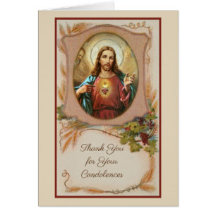 Katholisch-dankt heiliges Herz-Jesus-Beileid Ihnen