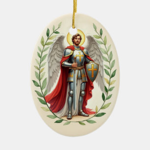 Katholisch Erzengel Michael Keramik Ornament