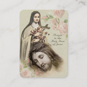 Katholisch Gebet Heilige Gesicht St. Therese Relig Visitenkarte