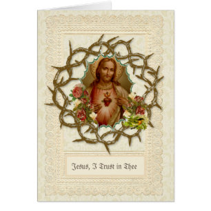 Katholisch Jesus Heiliges Herz Religiös Floral