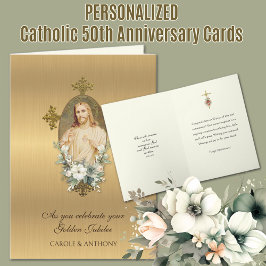 Katholische 50. Hochzeit Jubiläum Jubiläum Jesus Karte