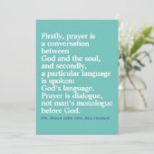 Katholische Angebotskarte Einladung (Stehend Vorderseite)