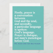 Katholische Angebotskarte Einladung (Vorne/Hinten)