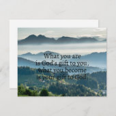 Katholische Angebotskarte Feiertagskarte (Vorne/Hinten)