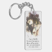 Katholische Auszeichnung Religiöser Jesus Sacred H Schlüsselanhänger (Vorderseite links)