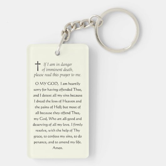 Katholische Auszeichnung Religiöses heiliges Herz  Schlüsselanhänger (Rückseite)