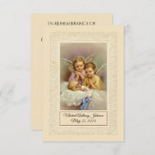 Katholische Baby Boy Taufe Erinnerung Heilige Kart Begleitkarte (Vorne/Hinten)