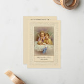 Katholische Baby Boy Taufe Erinnerung Heilige Kart Mitteilungskarte (Vorderseite/Rückseite Beispiel)