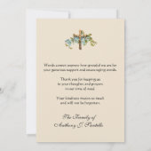 Katholische Beerdigung Beileid Heilige Karte Viele (Rückseite)