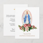 Katholische Beerdigung Beileid Heilige Karte Viele (Vorne/Hinten)